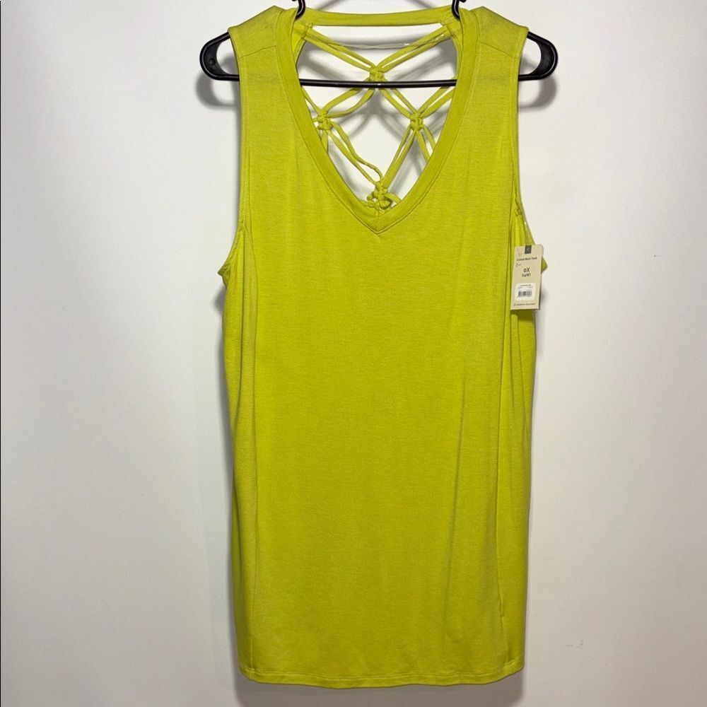 Terra & Sky Neon Yellow Tank Top